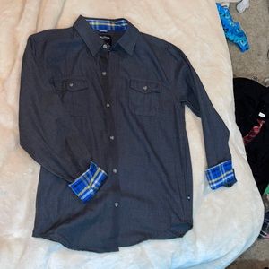 Dark Grey Nautica kids button down dress shirt